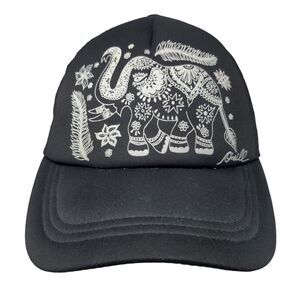 Elephant Snapback Mesh Back Trucker Hat Black OSFA Breathable O'Neill